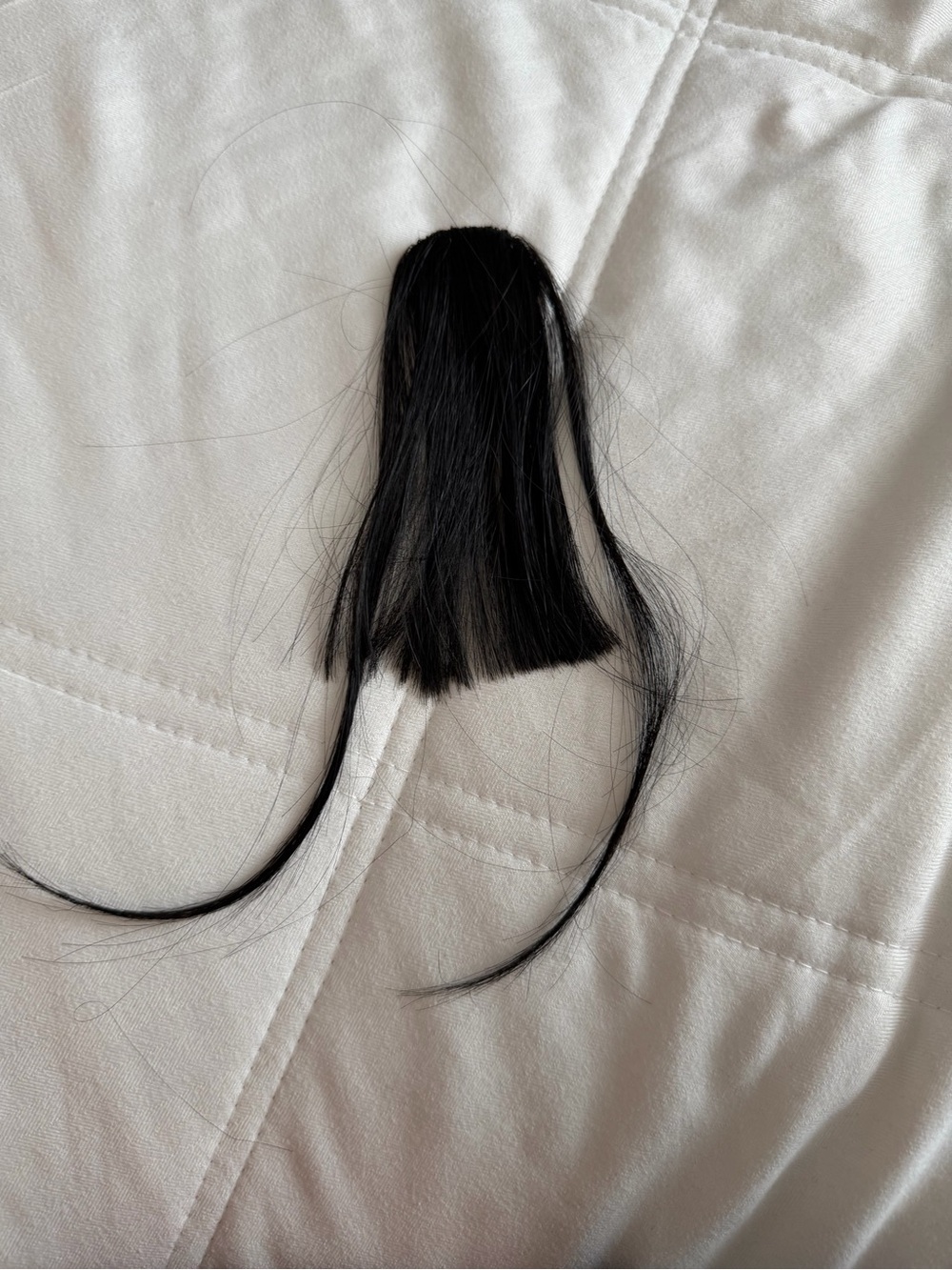 Black Clip-In Hair Extension Piece